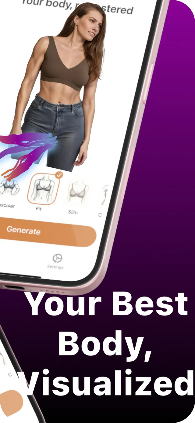 Fit body shape result on the BodyBlend result screen