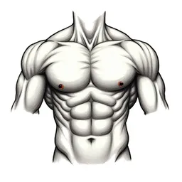 Muscular male body shape thumbnail