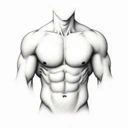 Ripped male body shape thumbnail